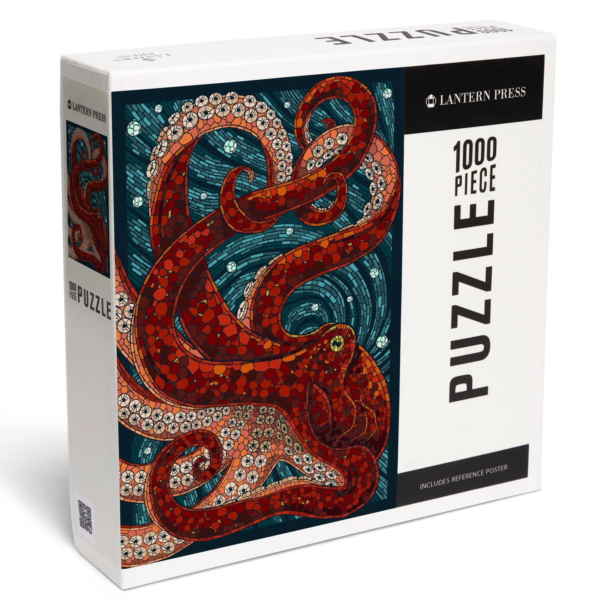 Lantern Press 1000 Piece Jigsaw Puzzle, Octopus, Paper Mosaic