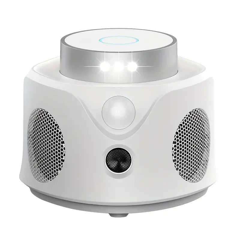 Upgraded Rodent Repellent Indoor, 360 Ultrasonic Pest Repeller with 9 Strobe Lights & PIR, Effectively Repel Mouse/Squirrel/Roach/Spider/Bat for Attics, Houses, Barns, Family and Pets Safe
