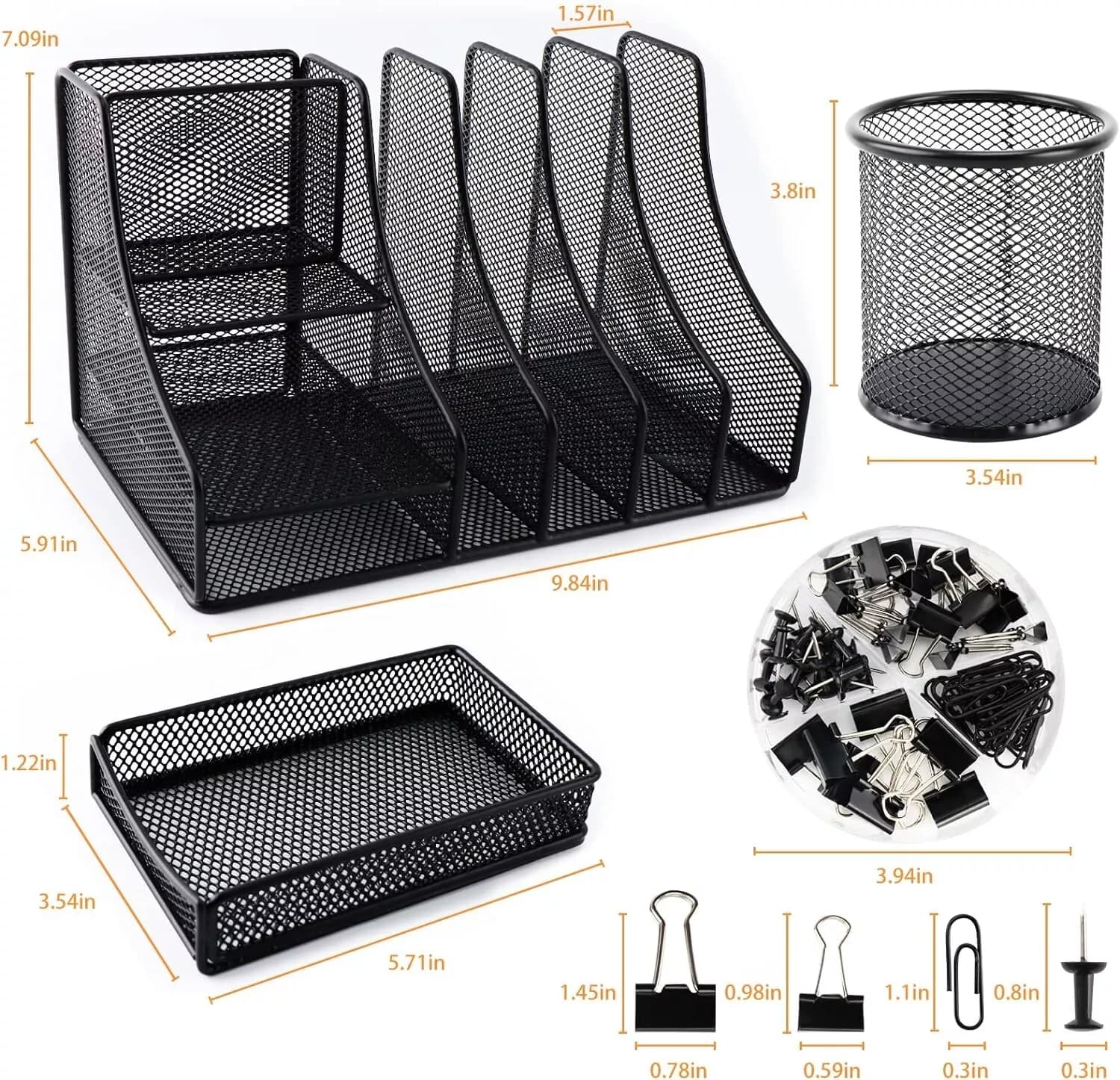 Desk Organizer Shelf with Drawers for Office & Dorm Use