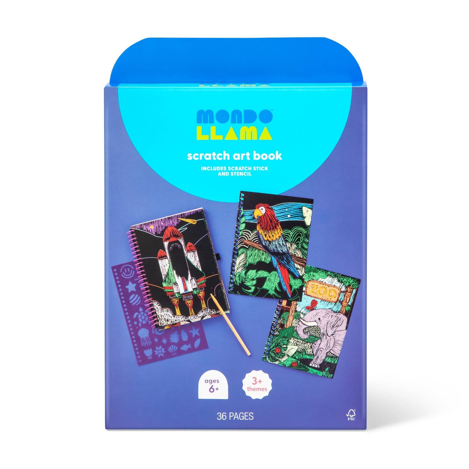 Scratch Art Book Craft Kit -Mondo Llama™