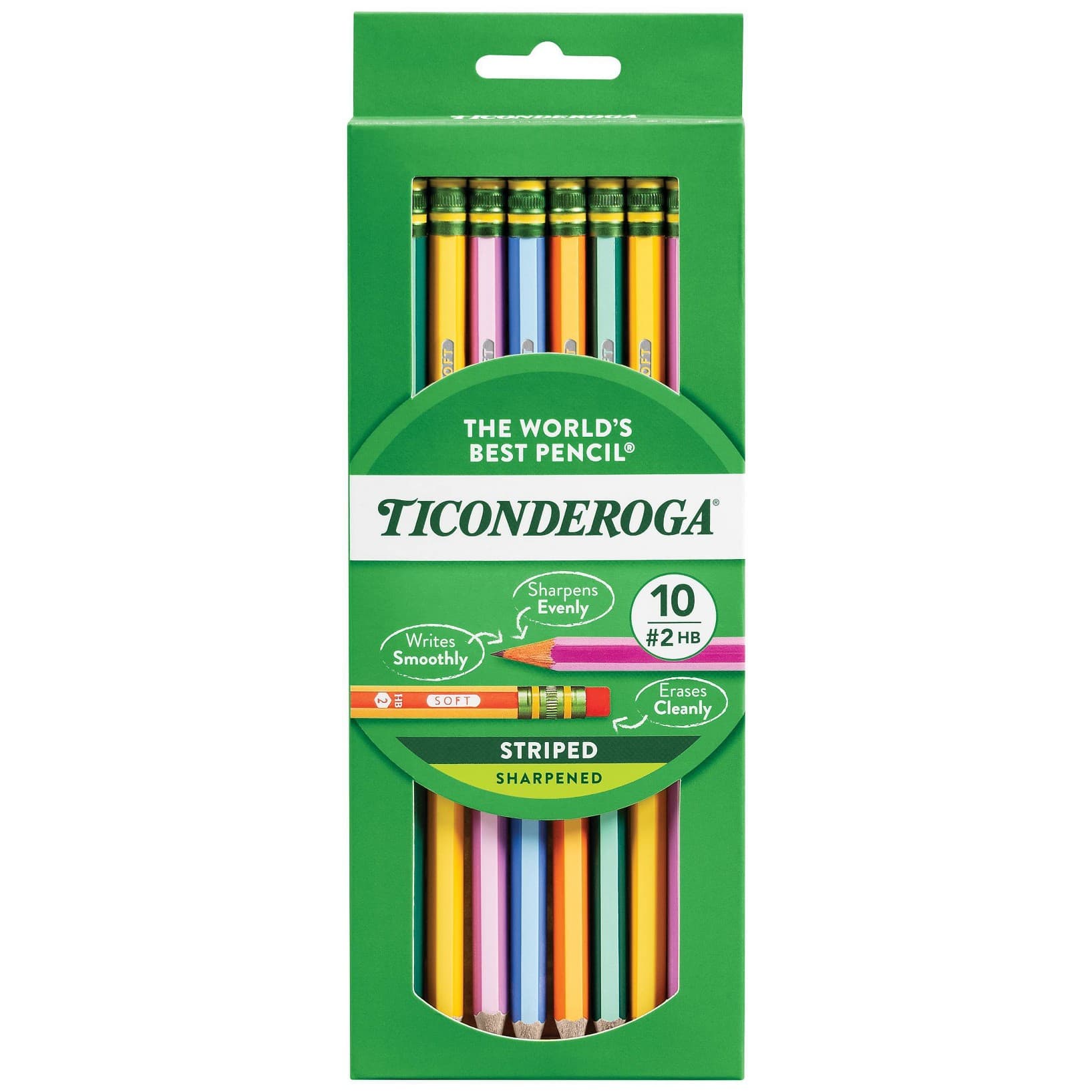 Ticonderoga 2 Pencils, 0.7mm, 10ct - Assorted Colors