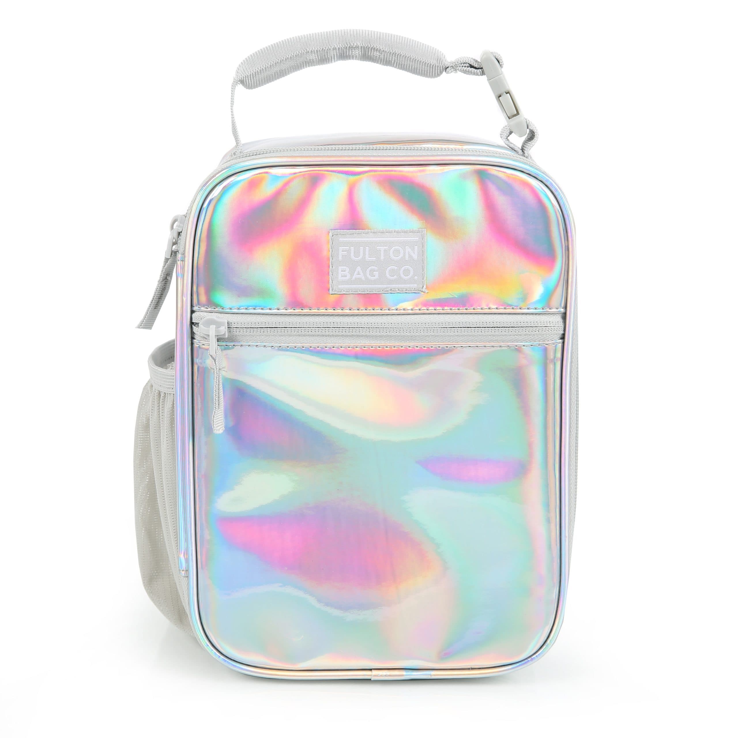 Fulton Bag Co. Upright Lunch Bag - Iridescent White Holographic
