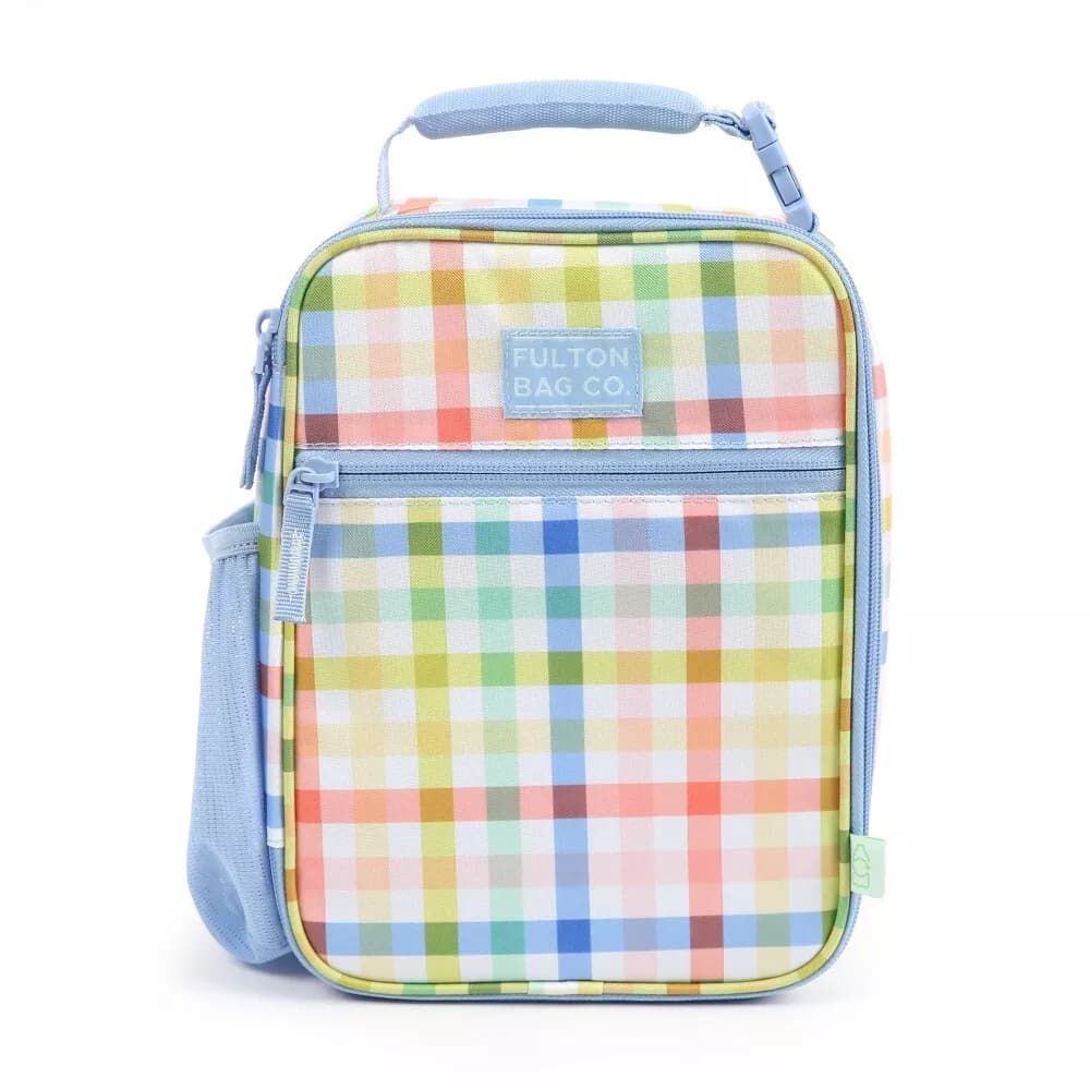 Fulton Bag Co. Upright Lunch Pack - Pastel Rainbow Gingham