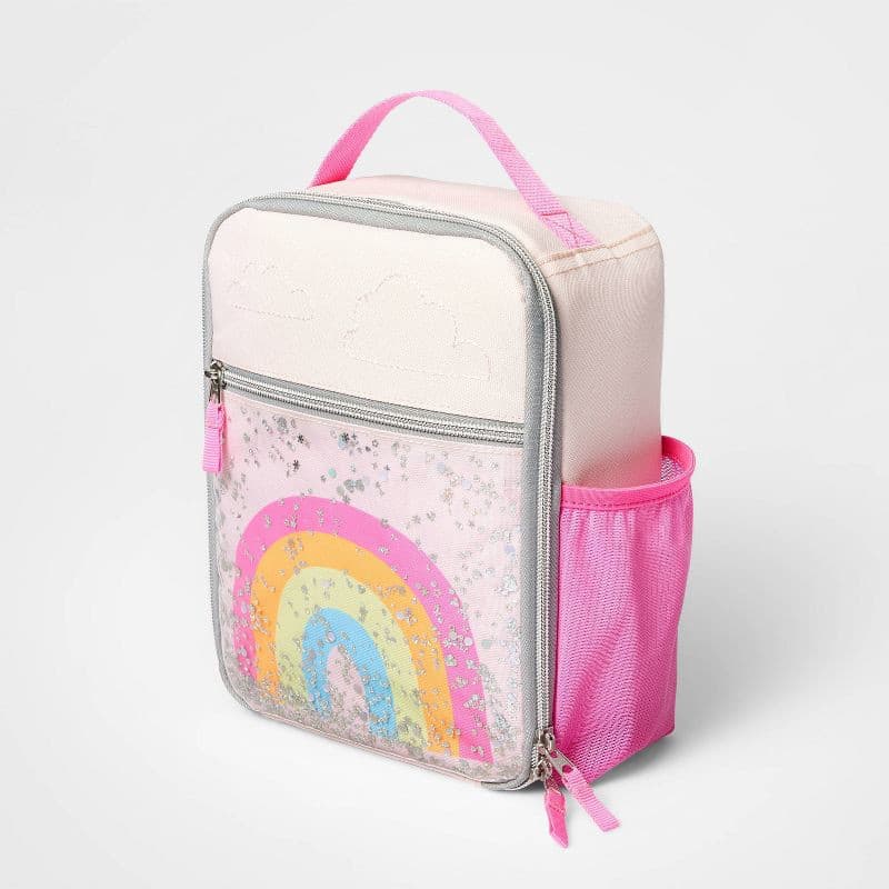 Lunch Bag Pink Rainbow Glitter - Cat & Jack
