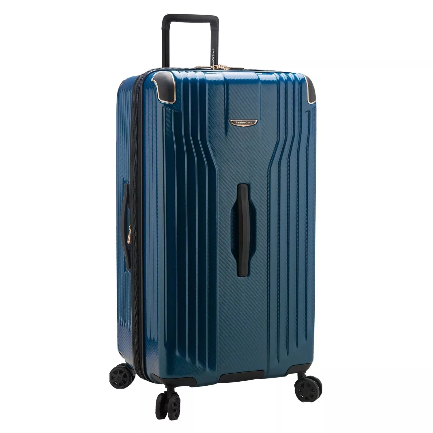 Traveler's Choice 30" Creekside Hardside Check-in Luggage Spinner (Blue)