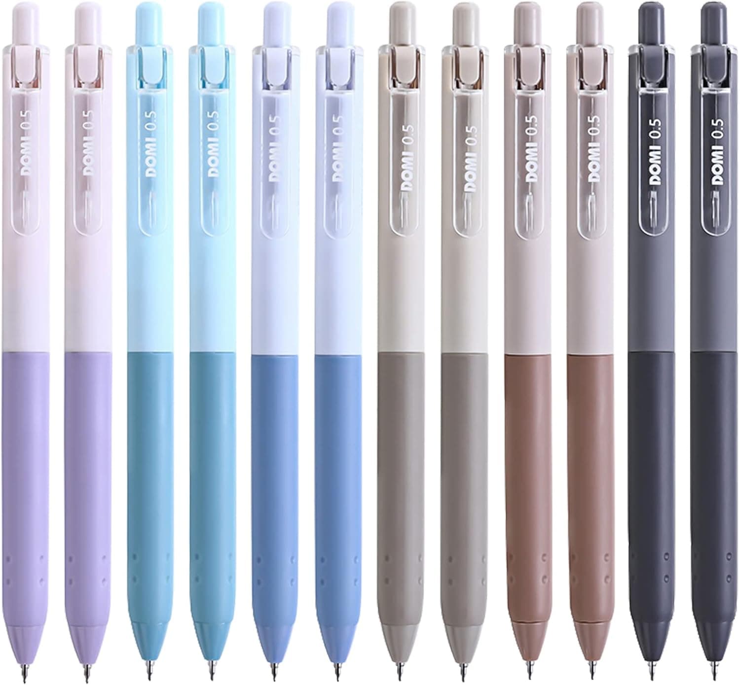 HULIPARK 12Pcs Retractable Gel Pens,