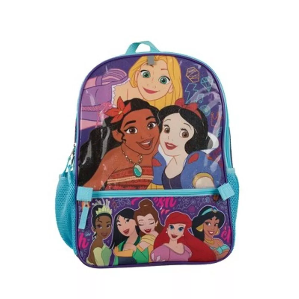 Disney Princess Kids 16" Backpack with lunchbox
