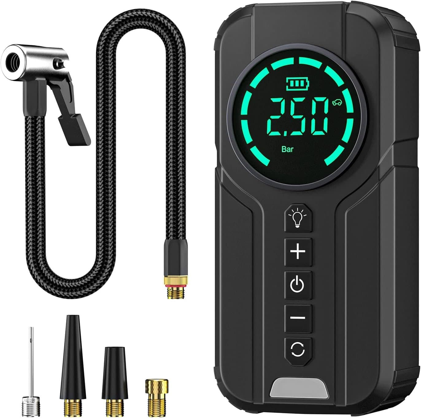 150PSI Portable Tire Inflator, Rechargeable, Auto Shut-Off