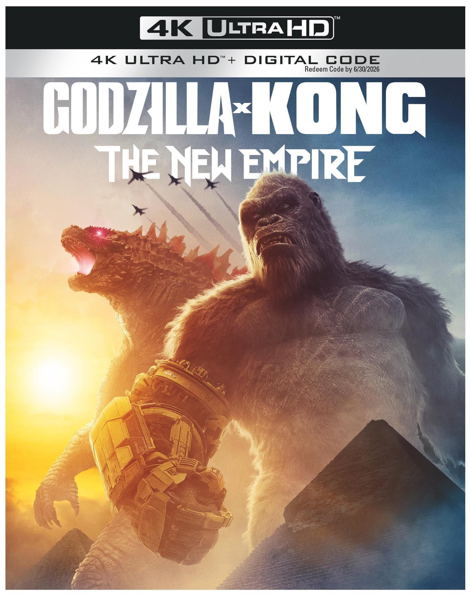 Godzilla x Kong: The New Empire (4K Ultra HD + Digital Copy), Warner Bros,, Action & Adventure