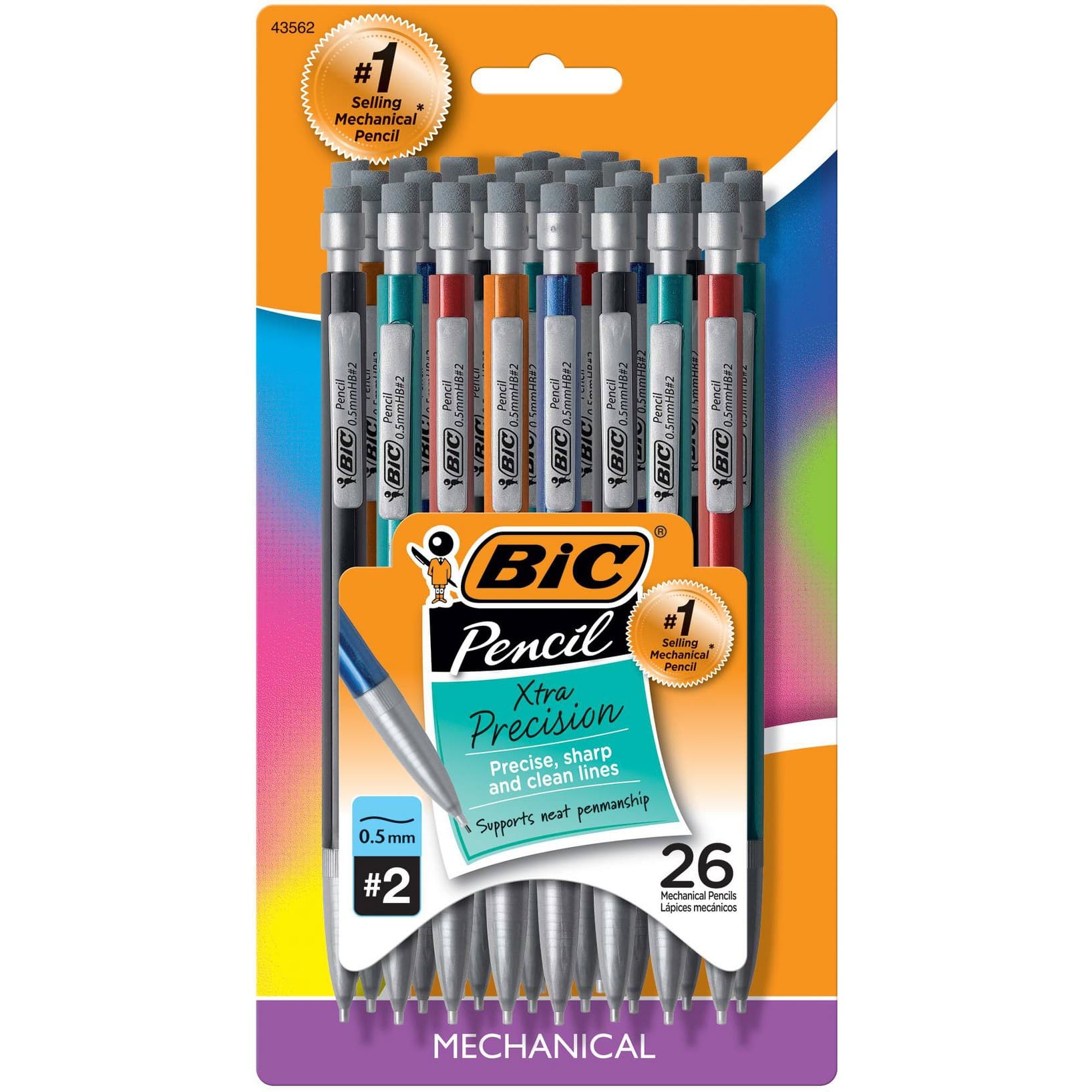 26pk 2 Mechanical Pencil Xtra Precision Black - BIC