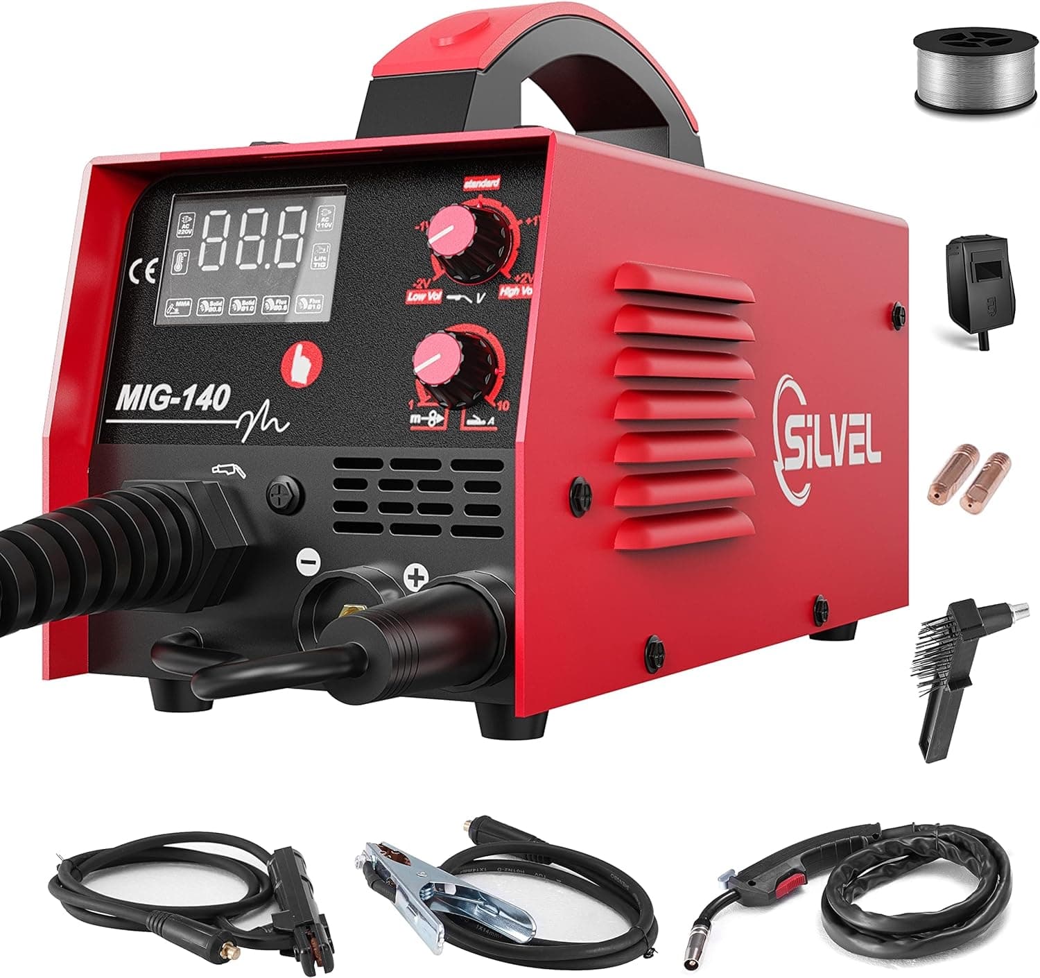 SILVEL 3-in-1 MIG/ARC/Lift TIG 140A 110V Flux Core Welder