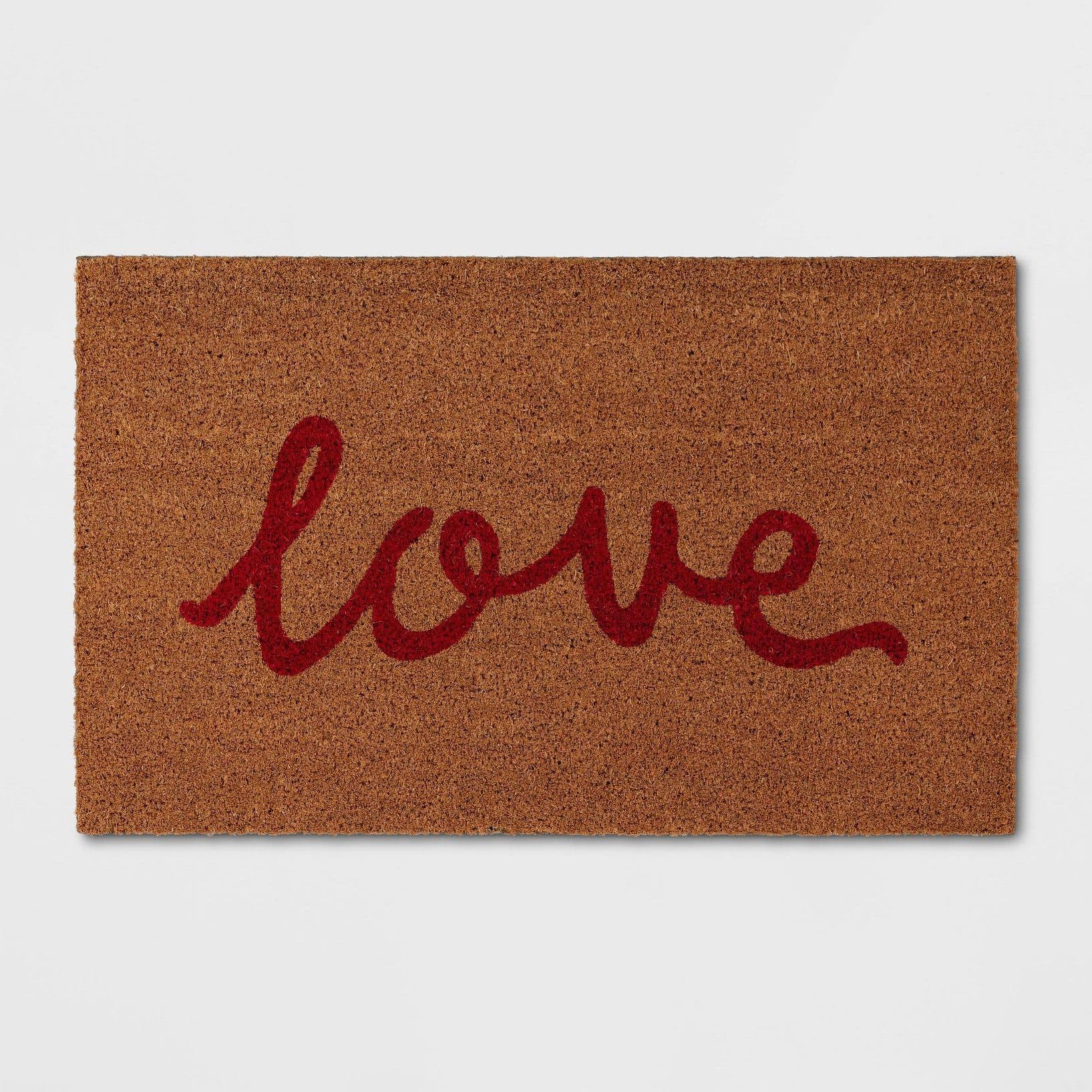 1'6"x2'6" 'Love' Coir Doormat Red/Natural - Threshold™