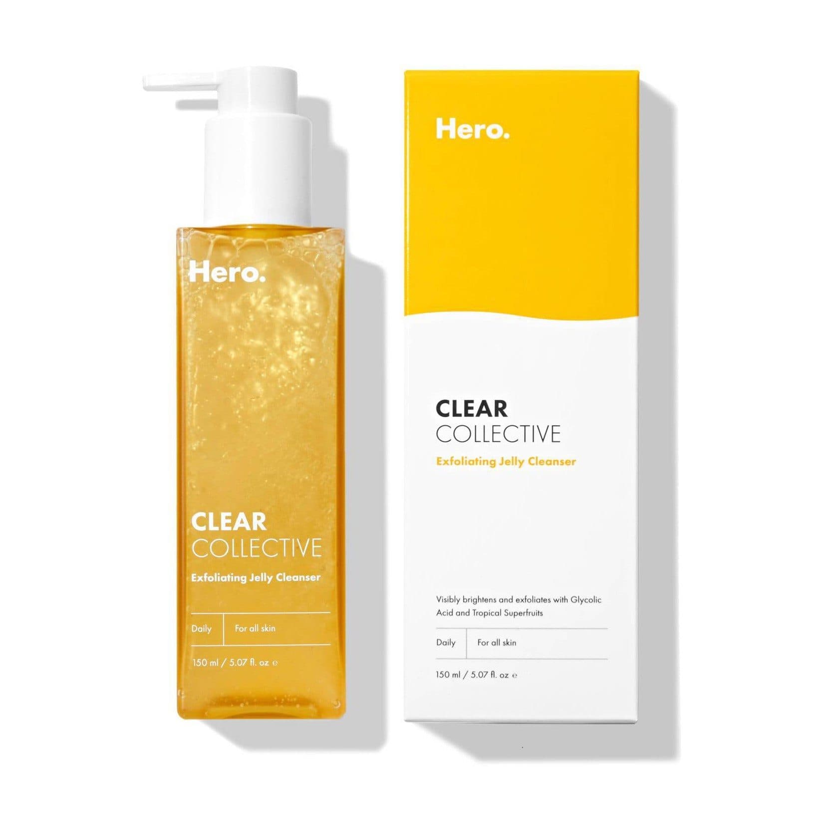 Hero Cosmetics Clear Collective Exfoliating Jelly Cleanser - Citrus - 150ml