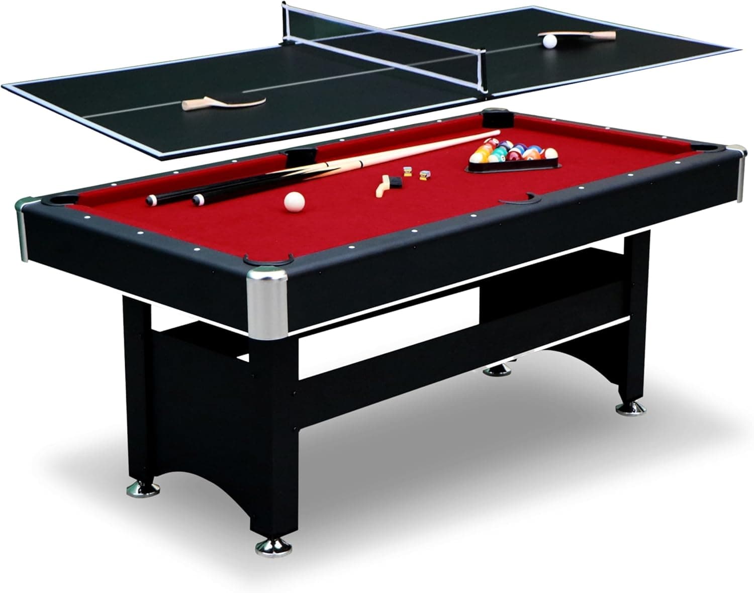 Hathaway Spartan 6ft Pool Table & Ping Pong Combo for Family