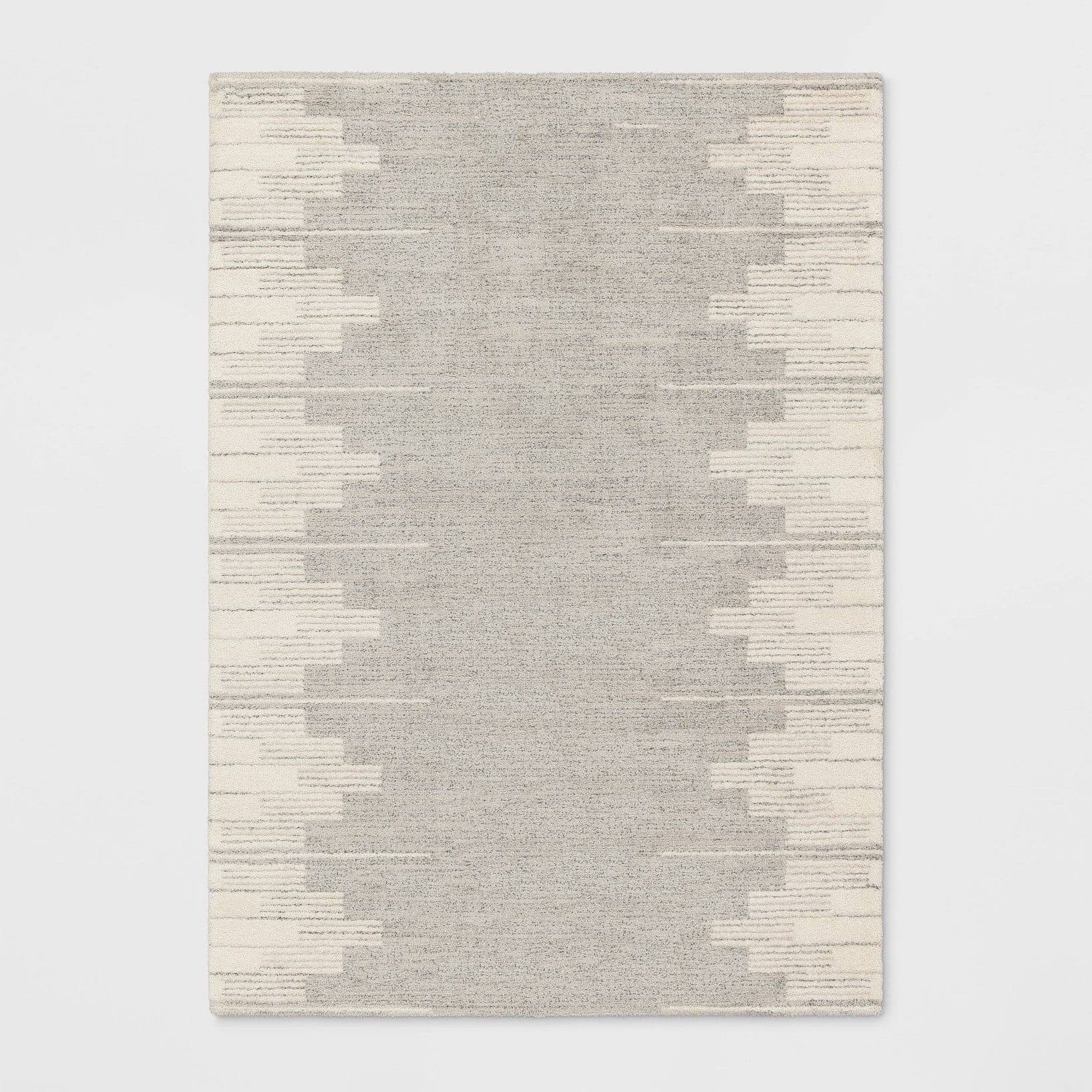 Modern Lines Plush Area Rug Cream - Threshold™