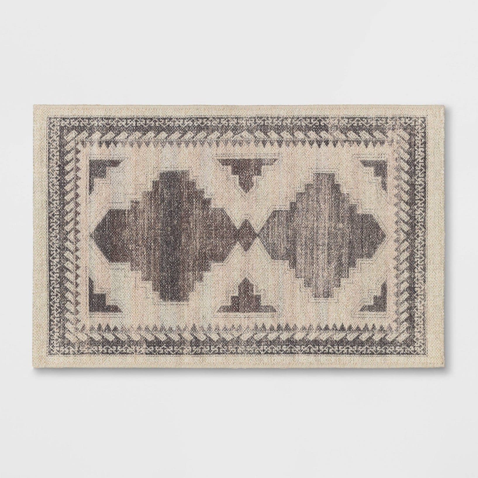 Cromwell Washable Printed Persian Style Rug Tan - Threshold™