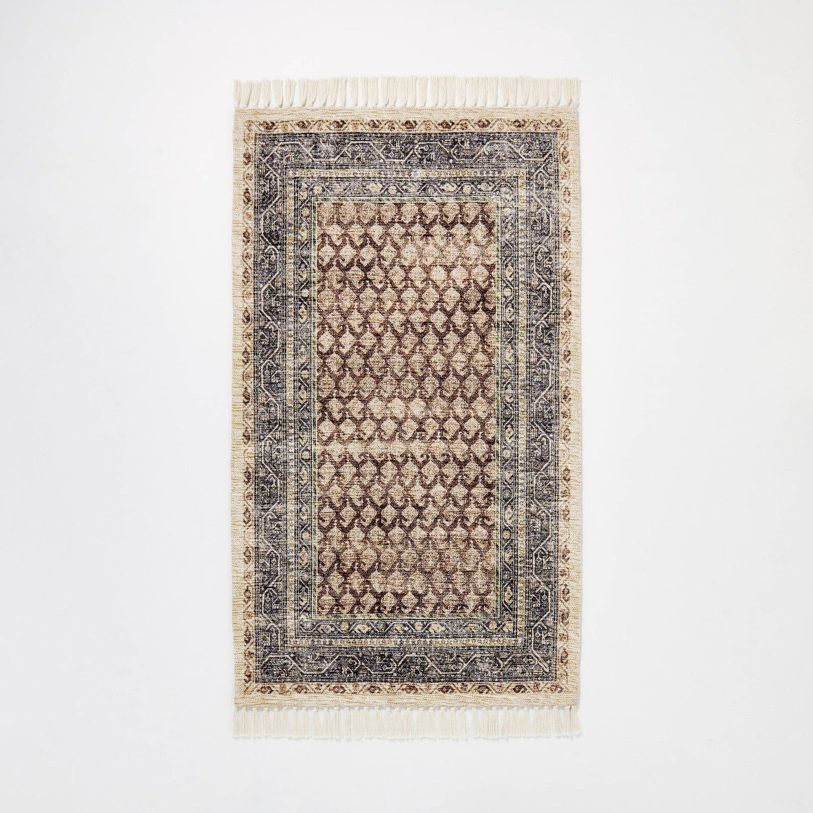 Persian Printed Paisley Style Rug Navy - Threshold™ designed with Studio McGee™