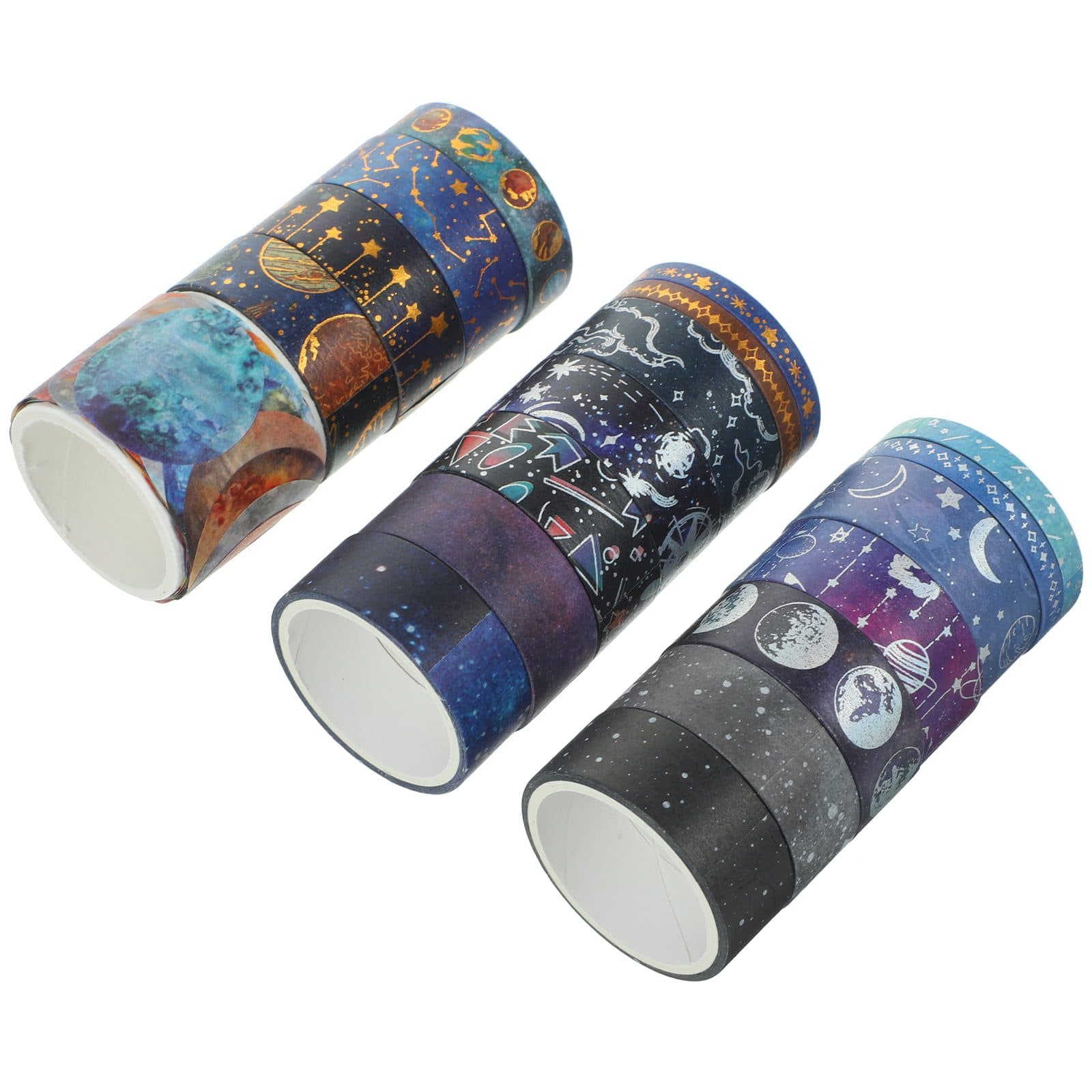 19 Rolls of Decorative Washi Tape Universe Themed Tape Decor Scrapbooking Washi Tape Ornament