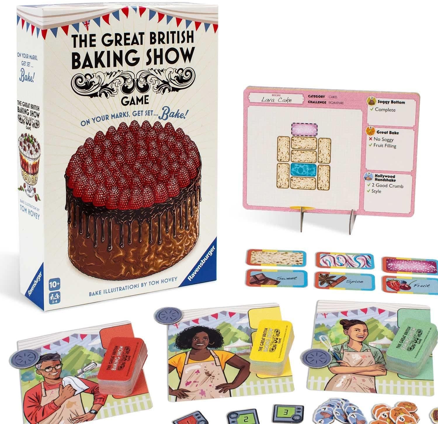 Ravensburger The Great British Baking Show Game - Fun and Fast-Paced Board Game | Perfect for Family and Friends | Great Gift for Gamers and Bakers | Suitable for Ages 10 and Up