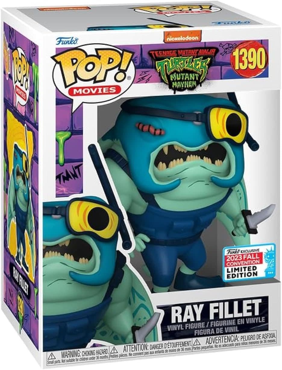 Pop! Movies: TMNT Teenage Mutant Ninja Turtles Mutant Mayhem - Ray Fillet (NYCC 2023 Limited Edition)