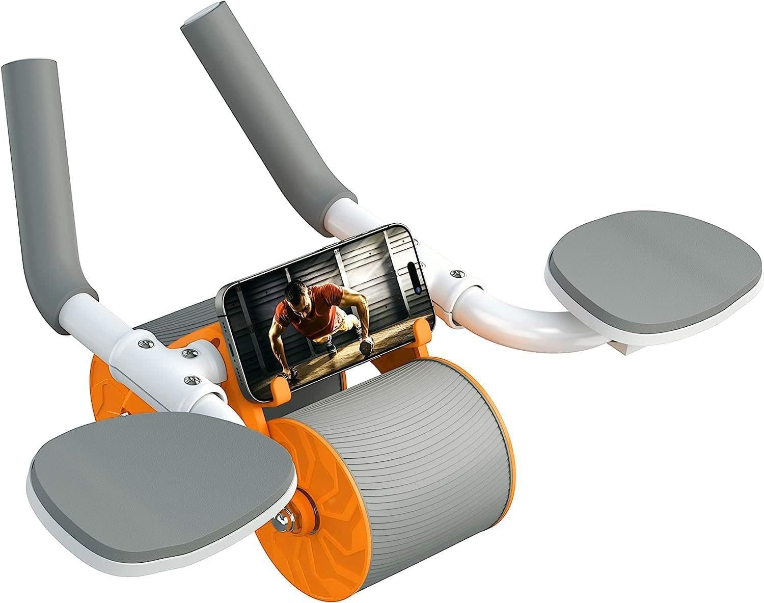 Ab Roller Wheel With Automatic Rebound And Elbow Supported