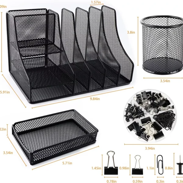 Desk Organizer Shelf with Drawers for Office & Dorm Use